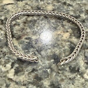$15 For 24HRS Sale Trollbeads Sterling Silver Bracelet 5 1/2 Inches End to End